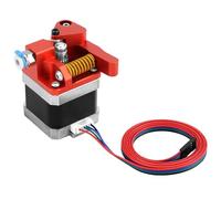 QWORK® Extrudeuse à Double Engrenage, Extrudeuse avec Moteur Pas à Pas, Extrudeuse en Aluminium, Accessoires d'imprimante 3D, Compatible avec Ender-3 CR-10S PRO