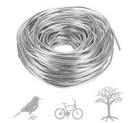 QWORK® Fil aluminium, 3 mm x 30 m fil de bricolage, para fabricación de joyas, esculturas DIY, decoración