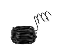 QWORK® Fil Bonsai - 4,0 mm, 20 Mètres Rouleau - Fil Aluminium Anodisé Noir