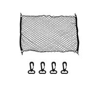 QWORK® Filet de Rangement pour Coffre Voiture, Filet de Bagages Fixe en Flexible Nylon Élastique avec 4 Crochets, Convient à la Plupart des Coffres de Voitures, for Car SUV ATV, 70 x 100 cm