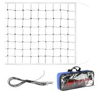 QWORK® Filet de Volleyball Pliable, 9.5 m x 1 m Filet de Volleyball Taille Standard, Filet de Volleyball de Plage avec Sac de Transport, Filet Piscine Volley, pour Intérieur/Extérieur
