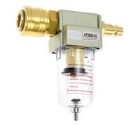 QWORK® Filtre à air comprimé, séparateur d'eau et d'huile, séparateur d'eau air comprimé, 1/4", avec raccord rapide