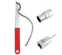 QWORK® Fouet à Chaîne, Extracteur de Cassette et Pignon, pour Cassettes 8, 9 et 10 Vitesses