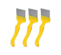 QWORK Fourchette à déboucher en acier inoxydable, 3 pièces de 21 dents pour déboucher les abeilles et le miel - Outils de maintien robustes pour apiculture
