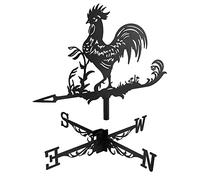 QWORK® Girouette Rétro en Métal, Décoration de Jardin/Toit/Cour