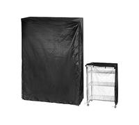 QWORK Housse d'étagère de rangement, housse en fil métallique pour étagère 121,9 x 45,7 x 182,9 cm, tissu Oxford 210D, pour garder le rack propre, pour votre maison, bureau, rangement et garage,