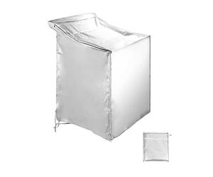 QWORK Housses de lave-linge et de sèche-linge, housse de machine à laver robuste et imperméable pour la plupart des machines à chargement par le haut ou par le devant, anti-poussière et protection contre les intempéries, 73,7 x 71,1 x 109,2 cm (l x P x H)
