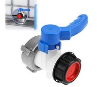 QWORK® IBC Robinet cuve, 75 mm robinet de cuve, adaptateur cuve, pour conteneurs IBC, réservoir d'eau, cuve de collecte des eaux de pluie
