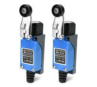 QWORK Interrupteur de fin de course à levier à galet ME-8104 10A 250VAC, 2Pcs