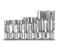 QWORK® Jeu de douilles fendues 3/8", 10-19 mm - 7 pièces