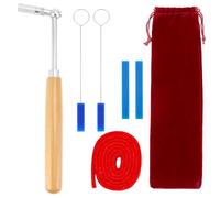 QWORK Kit d'accordage professionnel pour piano - Comprend un marteau d'accordage, une barre de tempérament, des silencieux et un sac de rangement - Convient pour tous les niveaux de compétence