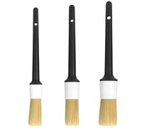QWORK® Kit de brosses de Nettoyage de Voiture 3 Tailles - Brosse de détail Ultra Douce pour aménagements intérieurs, Jantes, Compartiment Moteur