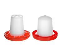 QWORK® Kit de Mangeoire et d'abreuvoir Automatique, 160g/160ml, pour Les Poulets et Les Petites volailles - Plastique Durable, Facile à Nettoyer