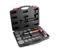 QWORK® Kit de réinitialisation du Piston de Frein pneumatique 24 pièces, avec étui, adaptéà la Plupart des Voitures