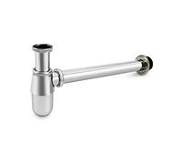 QWORK Kit de tubes de vidange pour lavabo de salle de bain, 3,8 cm, tube d'entrée coulissant pour lavabo