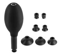 QWORK Kit de ventouse 8 en 1 | Kit de ventouse interchangeable en silicone conducteur ESD pour réparation et nettoyage de lentilles, montres et appareils électroniques | Outil de nettoyage de