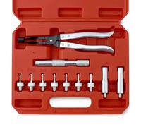 QWORK® Kit d'Outils de Montage et Démontage pour Tige Soupape, Pince à Valve avec Adaptateurs et Extension