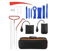 QWORK® Kit d'outils de Voiture Professional, Trousse de Premiers Secours de Voiture de 17 pièces pour Le déverrouillage et Les modifications d'urgence de la Voiture