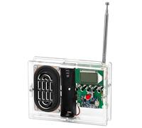 QWORK® Kit électronique DIY Kit Radio FM, kit de Pratique de Soudure électronique DIY, idéal pour l'apprentissage et l'enseignement, 76,0 MHz-108,0 MHz, écran LCD, Piles Non incluses