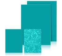 QWORK® kit linogravure Caoutchouc, 4 pièces (2 A4, 2 A6), idéal pour réaliser Vos Propres tampons et projets d'artisanat