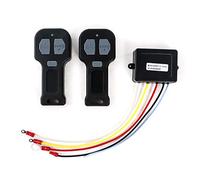 QWORK Kit Télécommande de Treuil, contrôle à Distance sans Fil de Treuil pour Jeep ATV SUV, 12V 30M