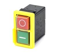 QWORK KJD 6 Interrupteur de remplacement universel 250V 4A, interrupteur machine outil, Interrupteur d'arrêt d'urgence universel