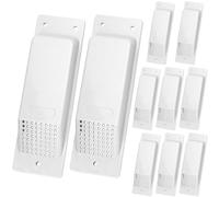 QWORK Lot de 10 aérations pour conteneur d'expédition - 20,3 x 6,6 cm gris clair - Design amélioré de ventilation transversale pour une circulation de l'air efficace