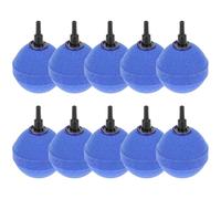 QWORK® Lot de 10 Pierres d'Aération Sphériques Ø50mm, Compatible avec des tuyaux à air Standard de 4/6 mm