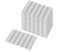 QWORK Lot de 10 plaques métalliques à dents décalées pour connexion en bois 10,2 x 15,2 cm