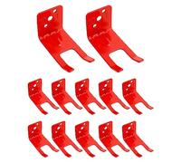 QWORK Lot de 12 supports d'extincteur en acier, universels, compatibles avec tous les extincteurs de 5 à 5,9 kg avec fentes pour corps de valve, vis de montage incluses