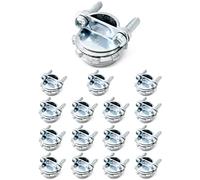 QWORK Lot de 16 connecteurs de câble de type pince de 1,27 cm, connecteur en acier pour câbles métalliques de protection