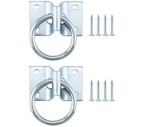 QWORK Lot de 2 anneaux de cravate croisés de 5,1 cm pour cheval - Attaches pour équestre et bétail