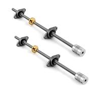 QWORK® Lot de 2 ensembles de vis en plomb T8 300 mm 8 mm pour imprimante 3D, y compris vis en plomb, écrou en cuivre, coupleur, bloc de roulement à coussin, clé hexagonale.