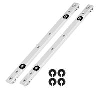 QWORK® Lot de 2 glissières à onglet 300 mm, rail en T à onglet en alliage d'aluminium pour scies à table