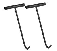 QWORK® Lot de 2 Leviers de Couvercle de Canal de 30 cm - Crochet Leve Plaque - Acier Fiable avec Finition Soignée