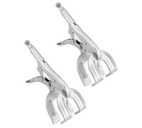 QWORK Lot de 2 pinces de verrouillage de 22,9 cm, pince de soudure en métal, libération rapide pour un retrait facile