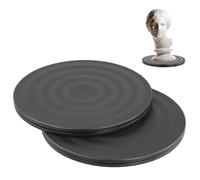 QWORK® Lot de 2 Plateaux tournants Robustes de 20 cm avec roulements à Billes en Acier, Plateau tournant Double Face à 360°, pour l'électronique, Les Plantes et l'artisanat
