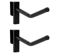 QWORK Lot de 2 porte-selles amovibles avec revêtement en PVC Noir Taille unique