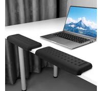 QWORK® Lot de 2 Repose-Bords de Bureau en Forme de L - Mousse à Mémoire de Forme, Base Antidérapante