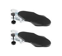 QWORK® Lot de 2 Repose Bras Rotatif - Rotation 180° et Pliable à 90° - Support d'accoudoir, Support de coude, Accessoires Bureau Travail