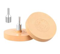 QWORK® Lot de 2 Roue de Gomme en Caoutchouc, pour éliminer Les Rayures, Les Autocollants, Les décalcomanies en Vinyle adhésif des Voitures, des véhicules récréatifs, des Bateaux et Plus, 90 mm