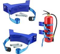 QWORK Lot de 2 supports de montage mural cylindrique, 10,2 à 30,5 cm, support de réservoir avec vis, pour 1 cylindre (petit)