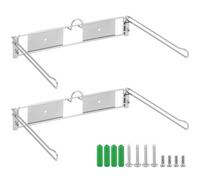 QWORK Lot de 2 supports de sac polyvalents pour t-shirts pour épiceries, cuisines, vente au détail et bureaux, s'adapte aux sacs standard, facile à installer avec des vis - 30 x 25,5 x 7 cm