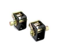 QWORK Lot de 2 treuils d'arrimage (1 Gauche, 1 Droit), treuil d'arrimage de Camion, pour Sangle de 5,1 cm, Boulon en Acier sur Soudure sur Piste d'arrimage pour Chariot de remorquage Plat