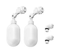 QWORK® Lot de 2 valves flottantes en plastique avec raccord 1/4" (6.4mm) pour aquarium