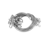 QWORK Lot de 20 câbles de sécurité pour éclairage de scène, 3 mm x 69,8 cm, en acier pour éclairage de scène, fête ou éclairage DJ