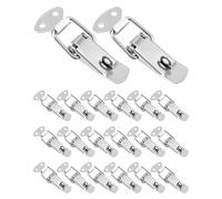 QWORK Lot de 20 loquets à ressort en acier inoxydable pour boîte à outils