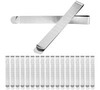 QWORK® Lot de 20 Pinces Couture en Acier Inoxydable - Ourlet Clips avec Mesure de 7,6 cm pour Matelassage et Marquage