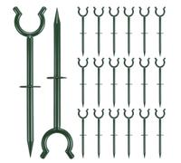 QWORK Lot de 20 supports de tuyau d'arrosage en plastique de 1,9 cm