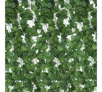 QWORK Lot de 24 guirlandes de lierre artificiel - Guirlande de lierre artificiel pour chambre à coucher - Pour jardin, mur, mariage, fête, cuisine